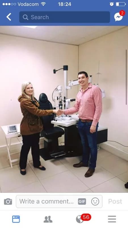 Dr Niel van Wyk Ophthalmologist/ Eye Specialist in Bloemfontein in Bloemfontein CBD
