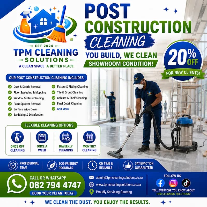 TPM Cleaning Solutions in Edenvale