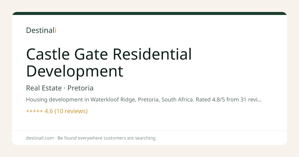 Castle Gate Residential Development | Real Estate, Pretoria | Destinal