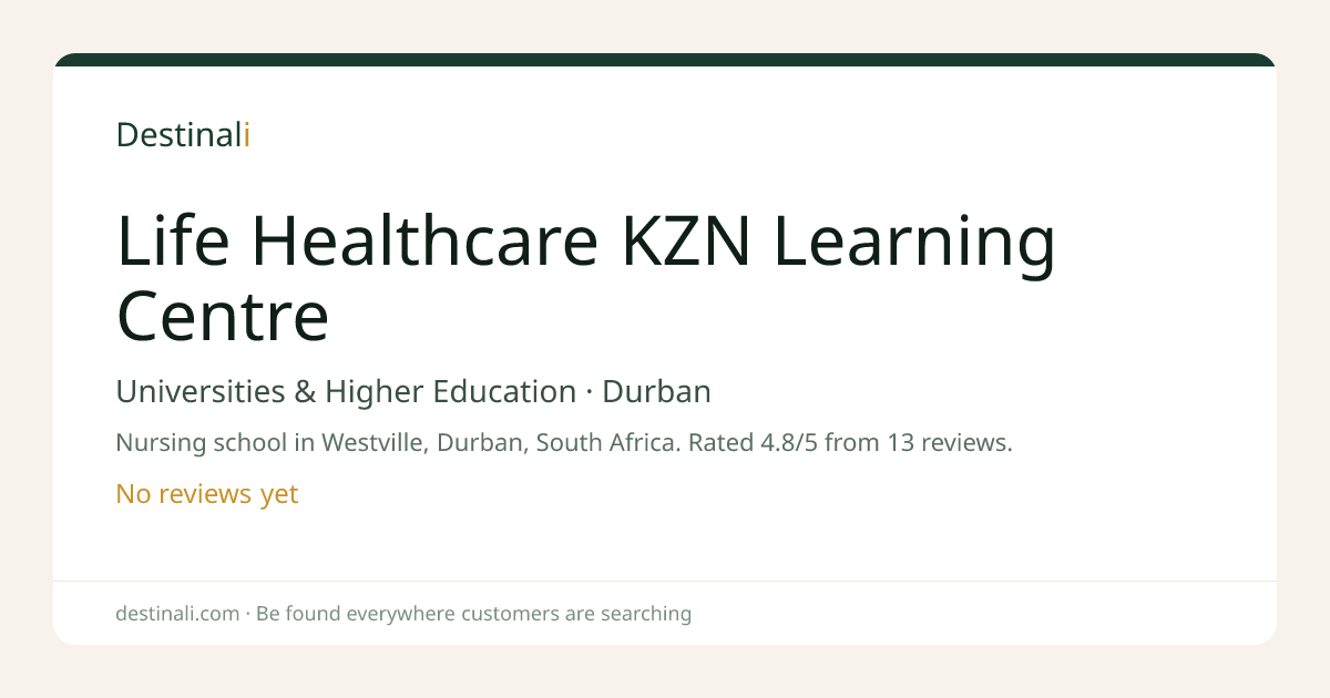 Life Healthcare KZN Learning Centre | Universities & Higher Education,