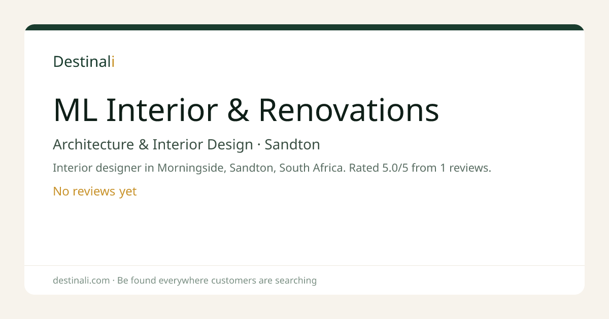 ML Interior & Renovations | Architecture & Interior Design, Sandton