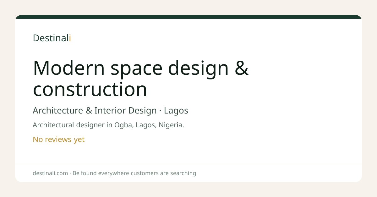 Modern space design & construction | Architecture & Interior Design, L